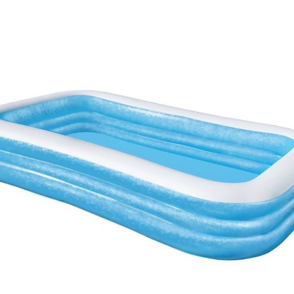 Бассейн надувной прямоугольный 305*183*56 см Deluxe Blue Rectangular Family Bestway (54009)