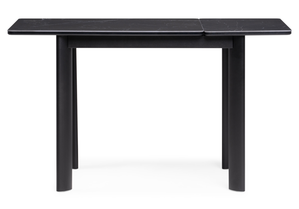 Керамический стол Woodville Кина 90(130)х65х76 shakespeare black, черный