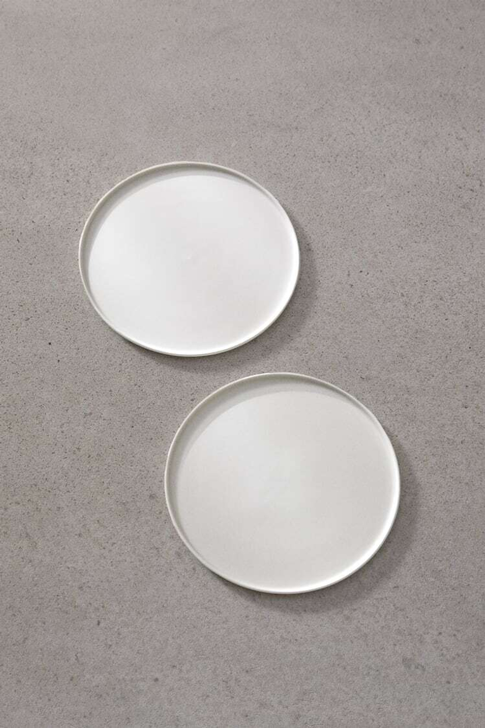 ZARA HOME НАБОР ИЗ 2 ТАРЕЛОК L, БЕЛЫЙ