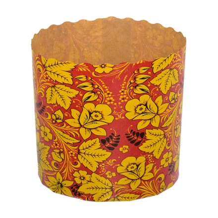 Набор бумажных форм для выпечки куличей Marmiton Пасхальный, 0,5 л, 9 x 9 см, 3 шт