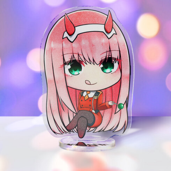 Фигурка акриловая Милый во франксе Зеро Ту чиби, Darling in the FranXX Zero two