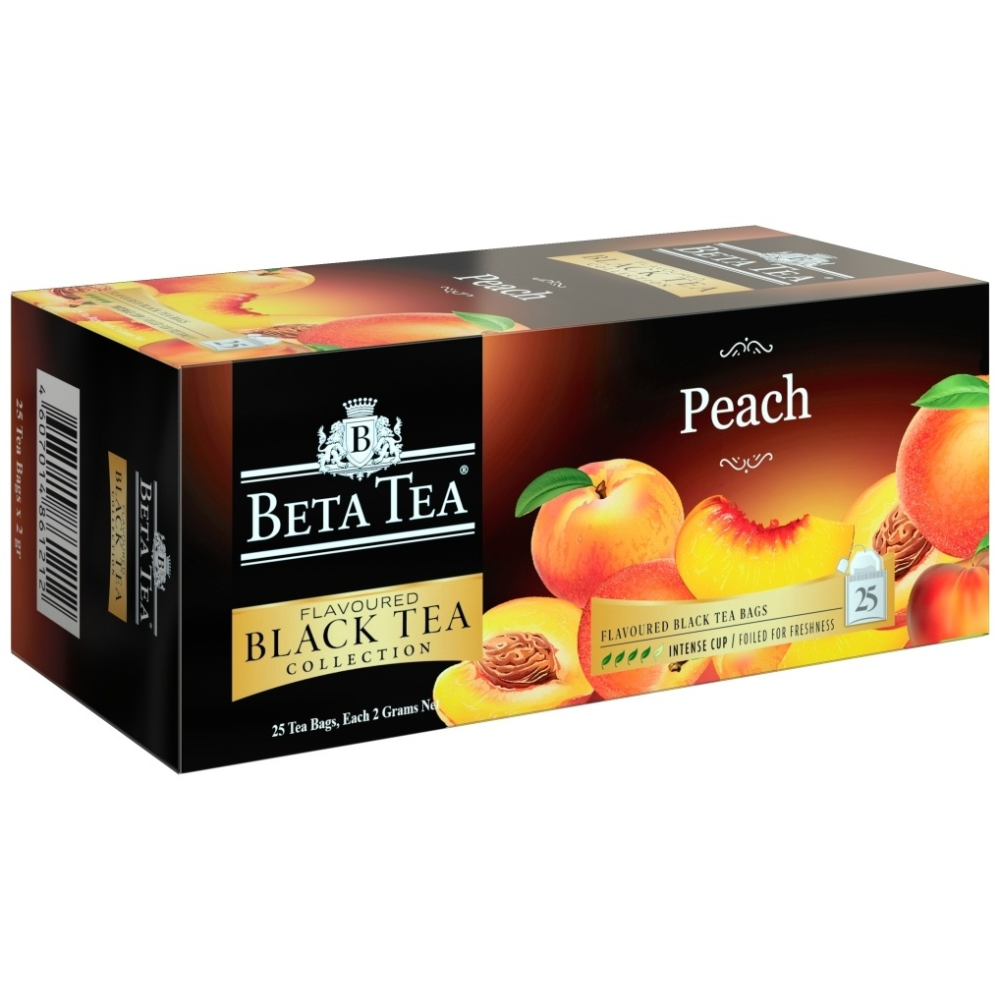 Чай фруктовый Beta Tea с ароматом персика 25 пакетиков