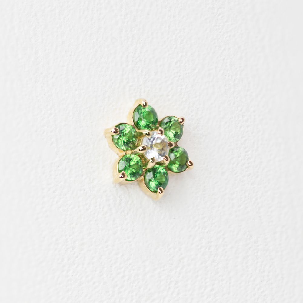 Flowers tops with Precious stones