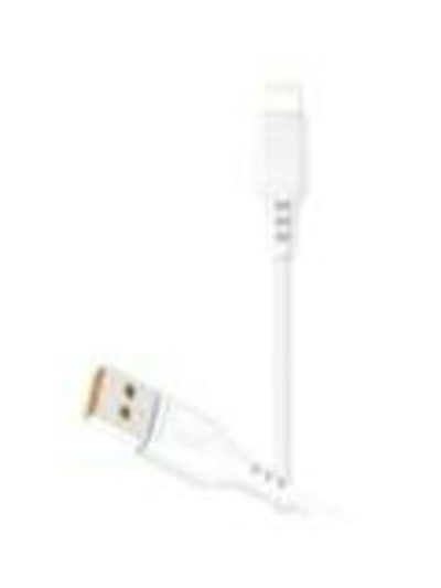 Кабель GoPower GP01L USB (m)-Lightning (m) 1.0м 2.4A ПВХ белый