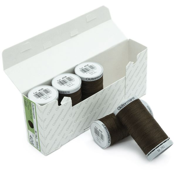 Нитки суперкрепкие Gutermann Extra Strong M782 №40 (100 метров), 5 кат. | 406 шоколад