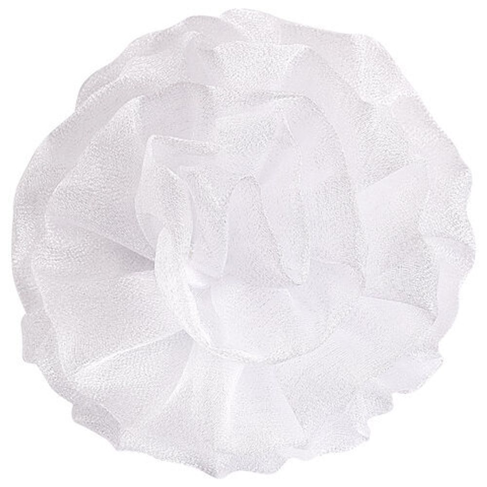 Бант для волос 8х10 см, 10х12 см, 8 см на резинке, белый, АССОРТИ, MONTE VITA, 457117