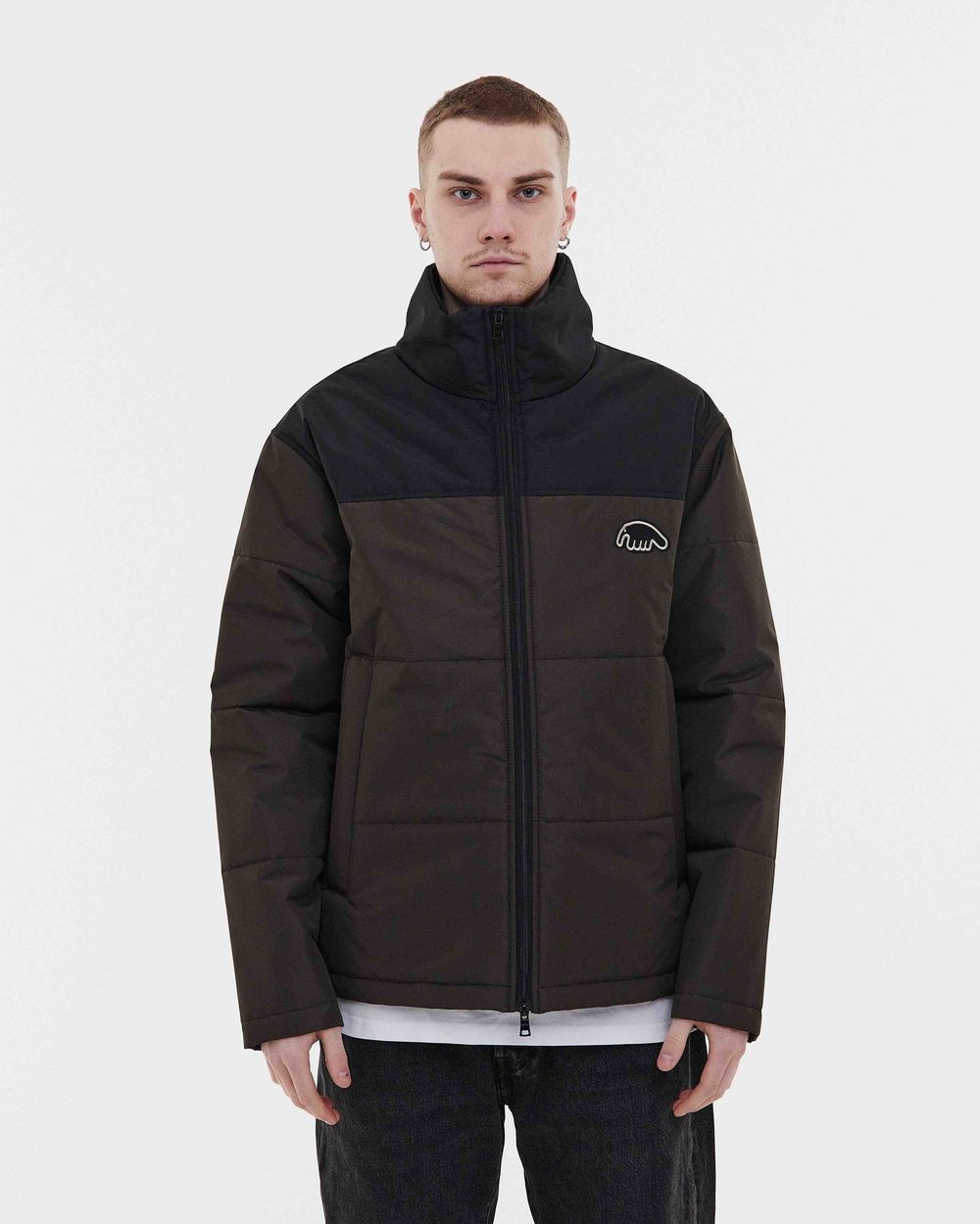 Пуховик Anteater Downlight Combo коричневый