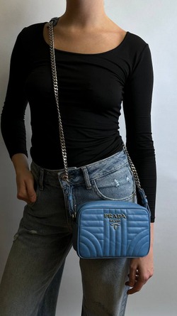 Сумка Prada Diagramme Leather Crossbody