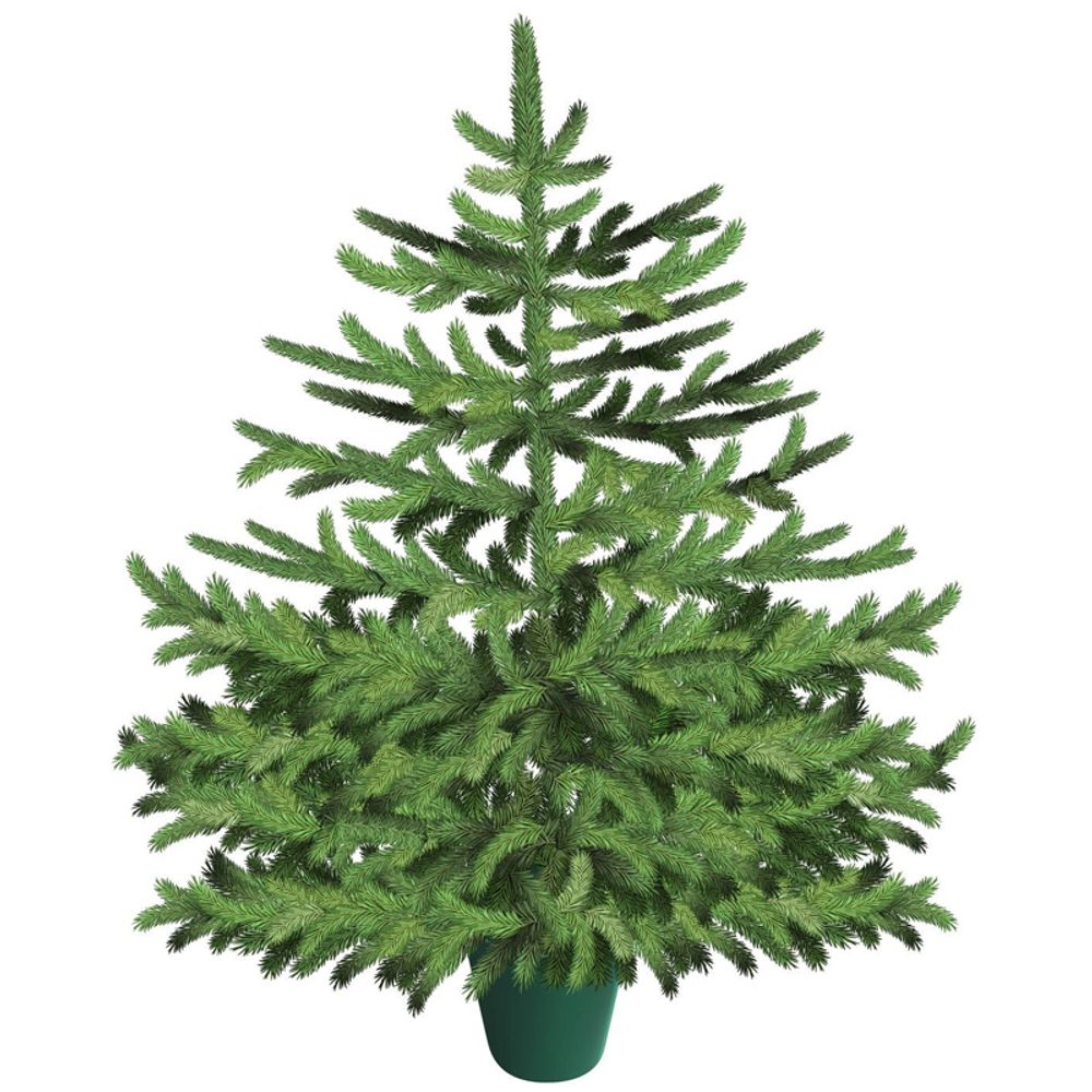 Ель декоративная Bondibon "Самая компактная Елка "Укрась своими руками!" 120*160см, в комплекте набор украшений