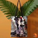 Сумка шоппер с принтом Эта фарфоровая кукла влюбилась