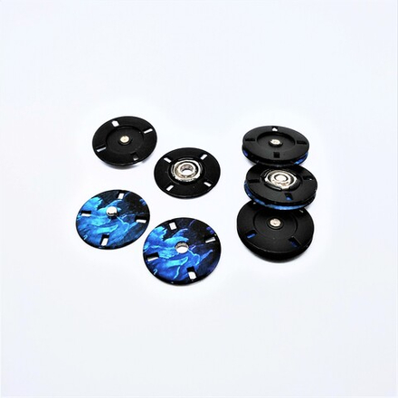 Кнопки №1280, 15мм, цв.синий (MS K-66)