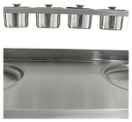 Фризер для жареного мороженого Foodatlas KCB-2Y (контейнеры, стол для топпингов, 2 компрессора)