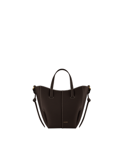 POLENE СУМКА CYME TOTE NANO, ЭКРЮ/ЧЕРНЫЙ