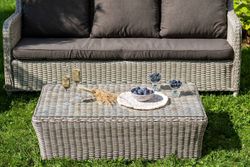 "Гляссе" лаунж-зона из искусственного ротанга, цвет бежевый