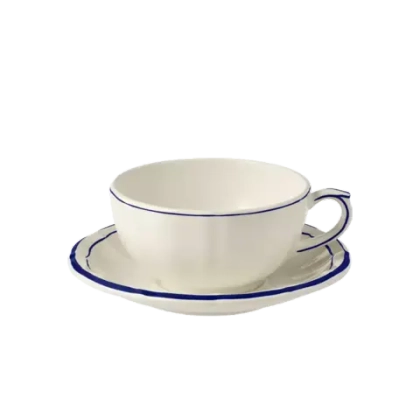 Набор чайных пар для завтрака Filet Cobalt (300 мл), 2 шт.