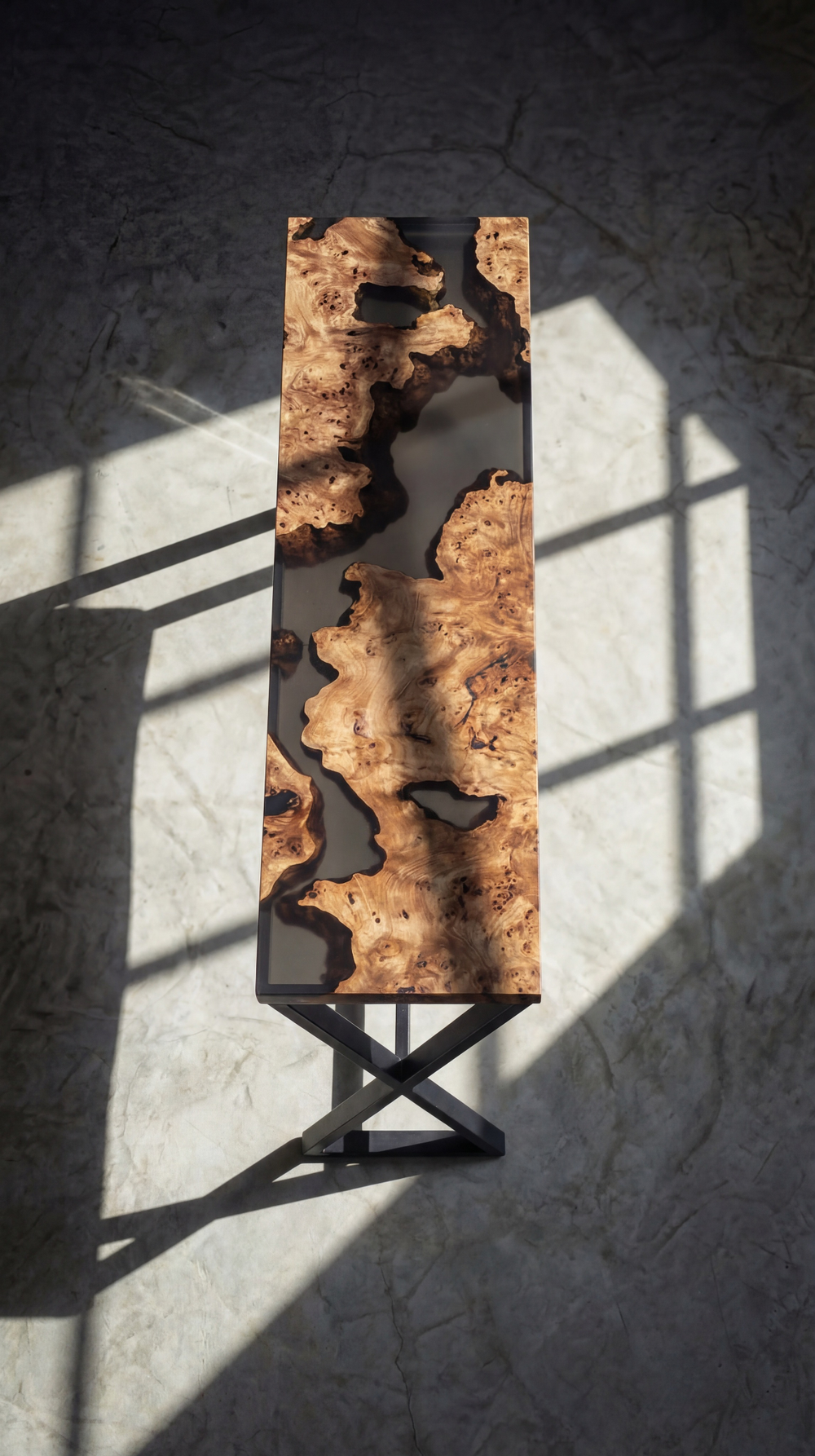 Барный стол из капового карагача