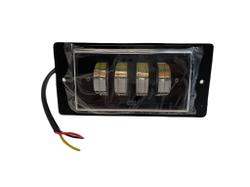 Противотуманные фары ВАЗ 2110 12В 4 дисковые линзы 2 режима белый + желтый металлический корпус