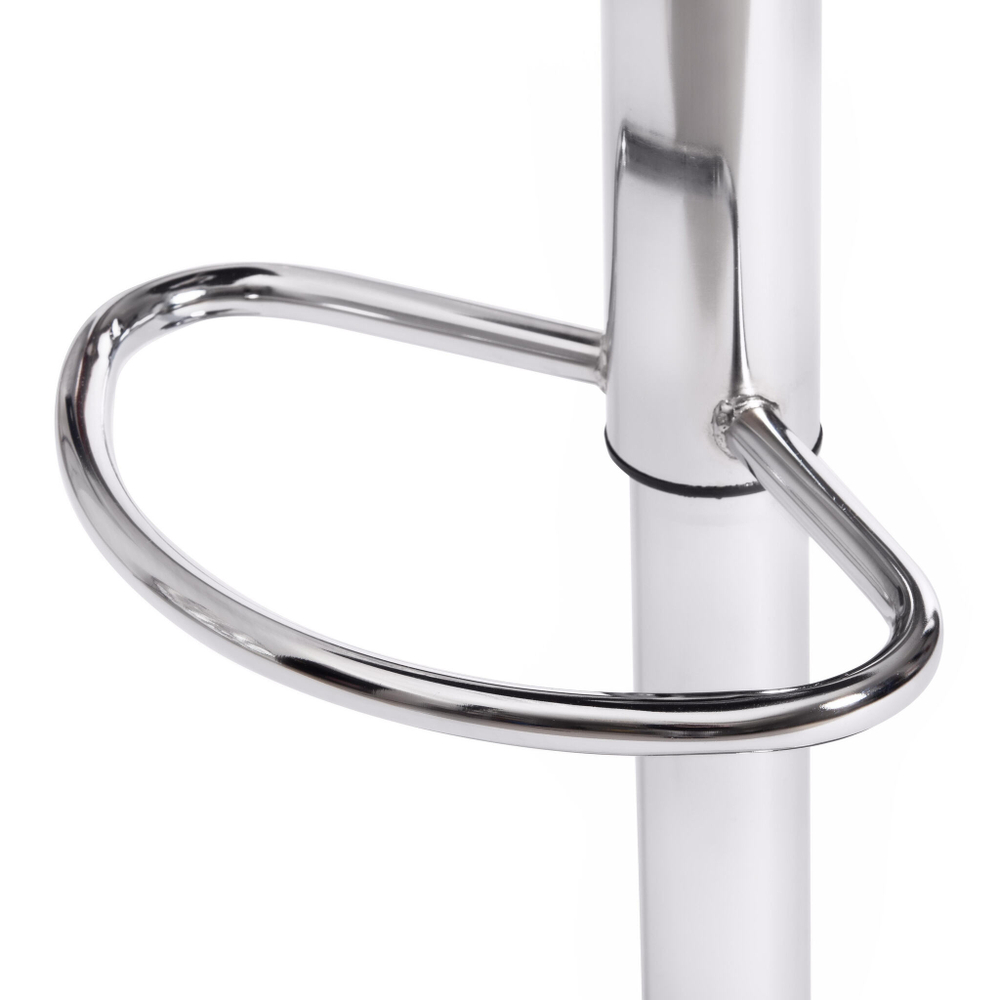 Стул барный AVIONIC (mod. KY712A) металл/экокожа, 45*53*86-107 см, белый/хром (Комплект из 2 шт.)