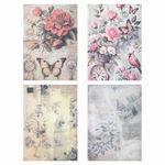 Бумага для скрапбукинга 15х21 см "В винтажном стиле", двусторонняя, 12 листов, 240 г/м2, ОСТРОВ СОКОРВИЩ, 665444