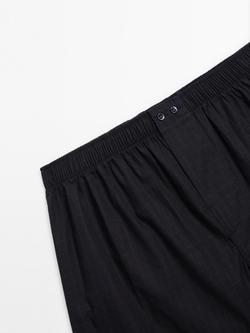 Massimo Dutti Трусы-боксеры в клетку, темно-синий