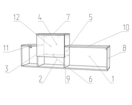 Полка МАДЕРА  левая