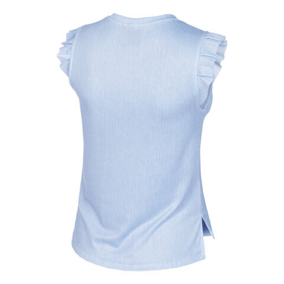 Женская теннисная майка Lucky in Love Chambray Rib Tank Top Women - Light Blue