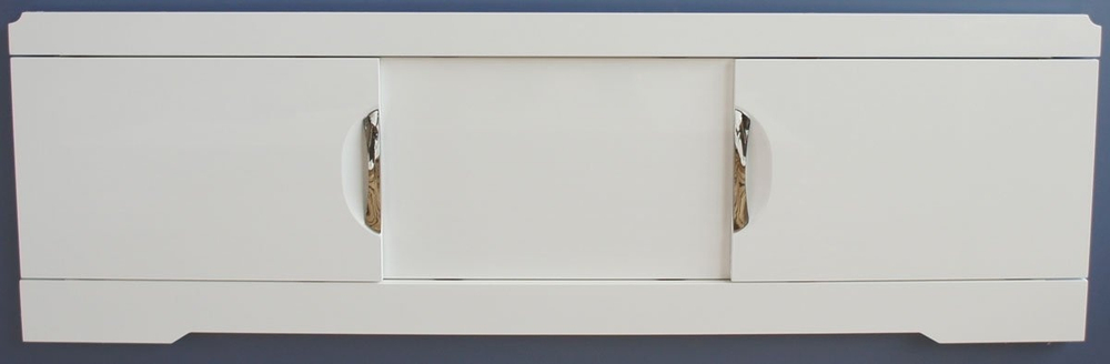 Экран раздвижной Style Line "Глен" 1400, белый глянец из каталога Экраны для ванны