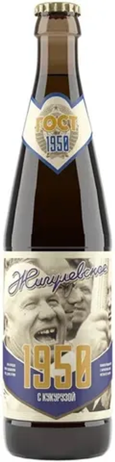 Пиво Таркос Жигулевское 1950 с Кукурузой / Tarkos Zhigulevskoe 1950 0.45 - стекло