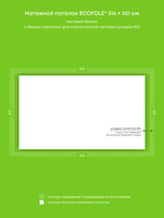 Натяжные потолки 15.5 м2, 15.6 м2