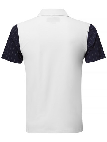 Мужское теннисное поло Hydrogen Tech Zipped Polo - белый