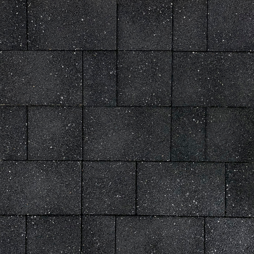 ТРОТУАРНАЯ ПЛИТКА СТАРЫЙ ГОРОД - Б.1.ФСМ.8 СТОУНМИКС ЧЕРНЫЙ, КОМПЛЕКТ ИЗ 3 ВИДОВ ПЛИТ