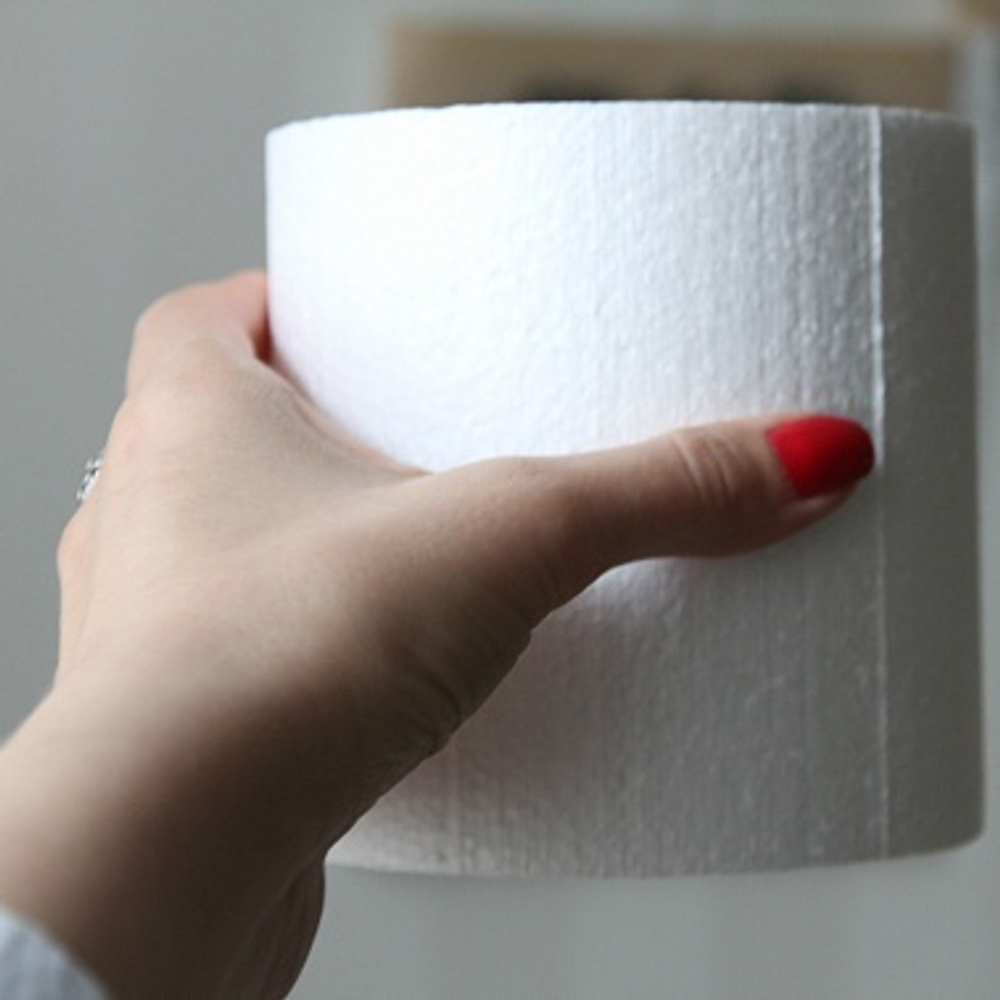 Цилиндр из пенопласта для торта (12 см.* 12см)