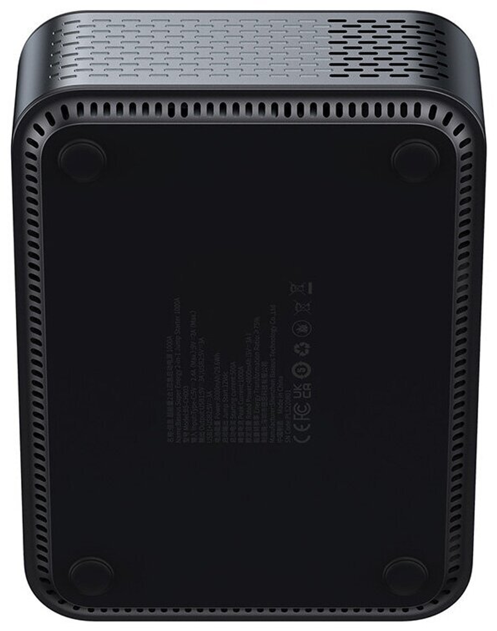 Автомобильный Компрессор/Стартер/PowerBank, BASEUS Super Energy 2-in-1 Car Jump Starter (1000A), 8000 mAh, Черный+Серый