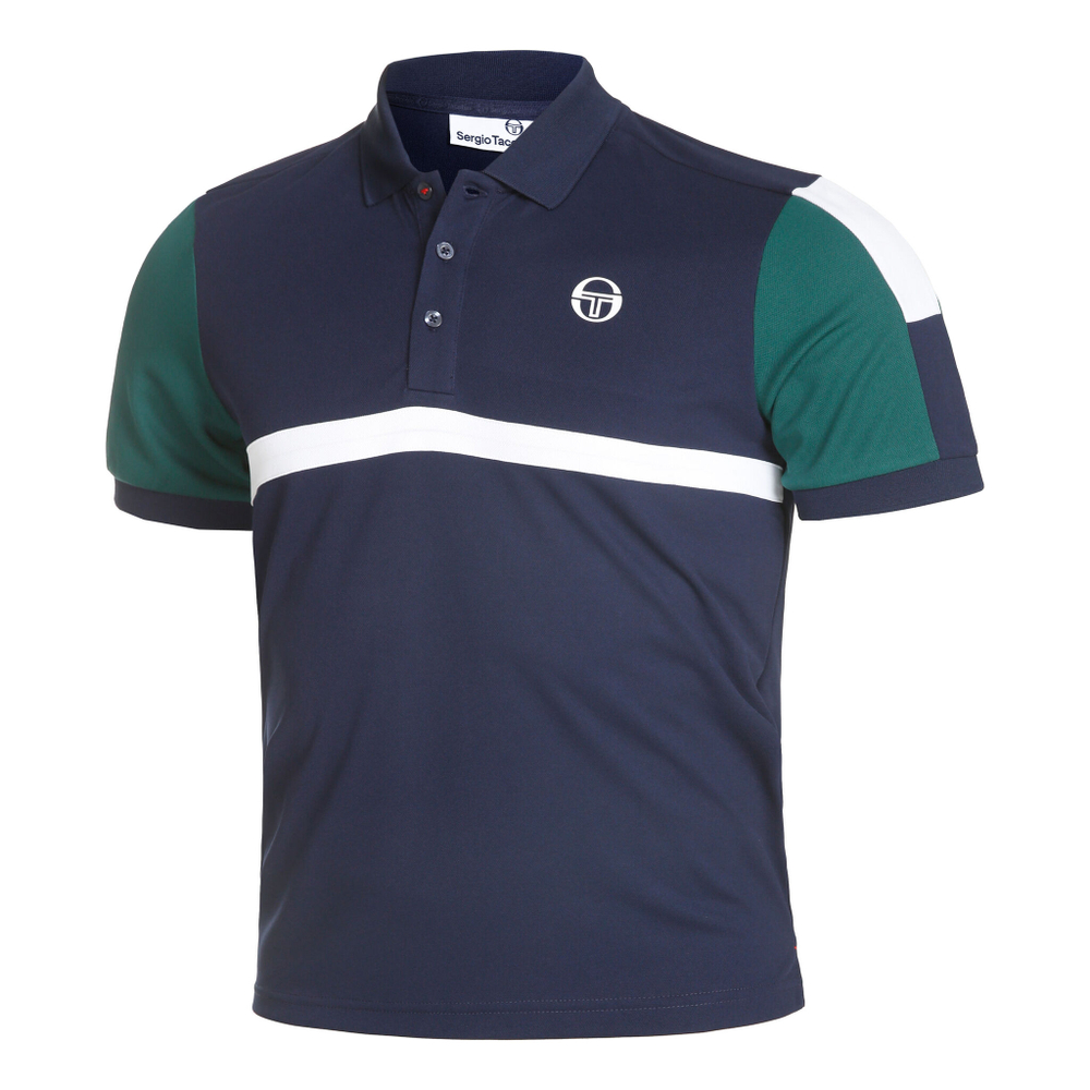 Мужское теннисное поло Sergio Tacchini Ginnico Polo Men - Blue, Green
