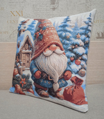 Декоративный гобеленовый чехол для интерьерной подушки Скандинавская сказка 38*38