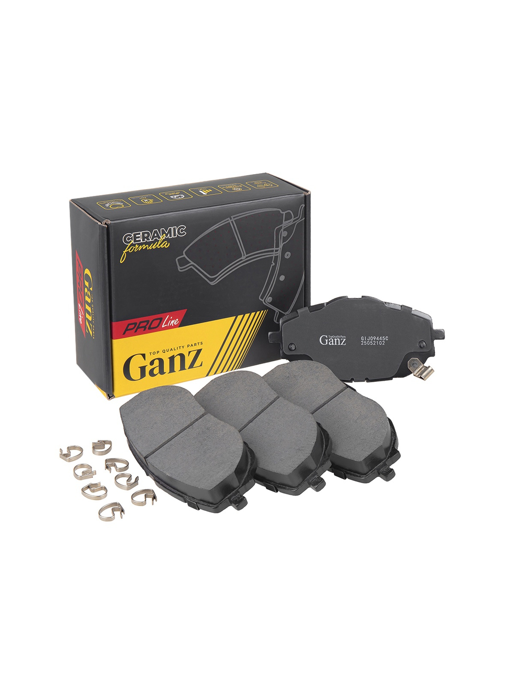 Колодки передние PRO-Line Ceramic TOYOTA Auris/Corolla all 2013-> GANZ GIJ09445C