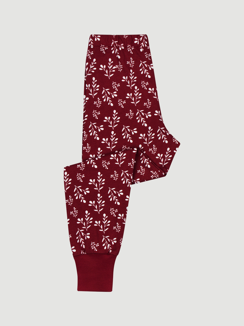 Пижама Mjölk Снежные веточки, на манжетах