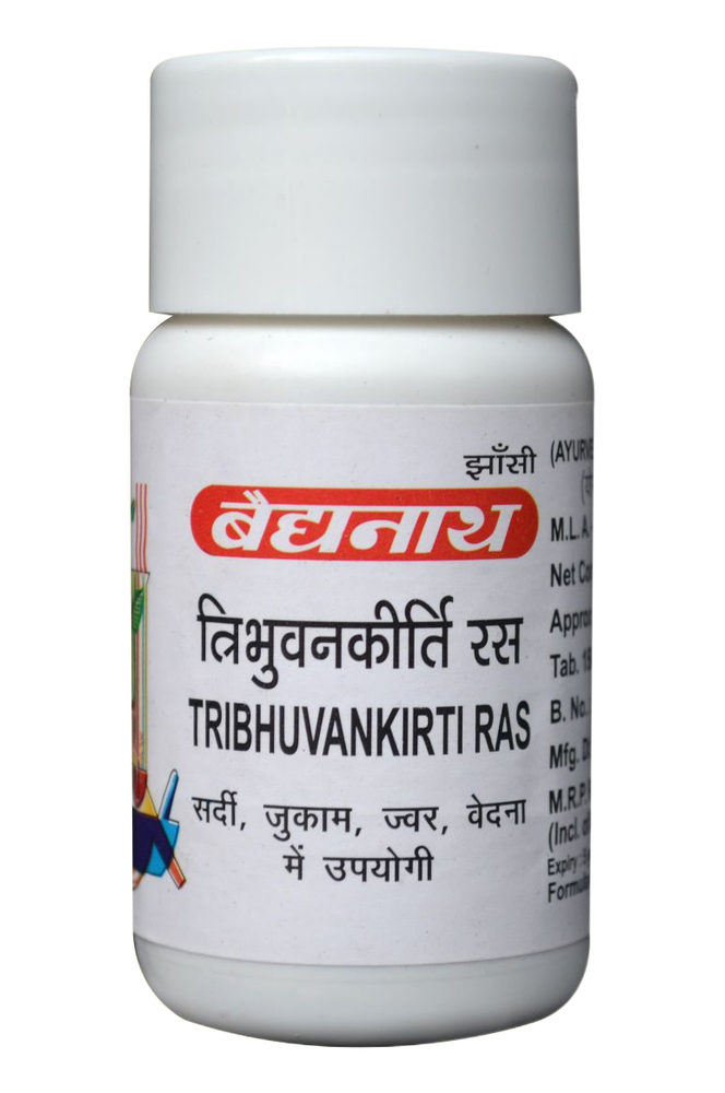 БАД Baidyanath Tribhuvankirti Ras Трибхуванкирти Рас 80 таб