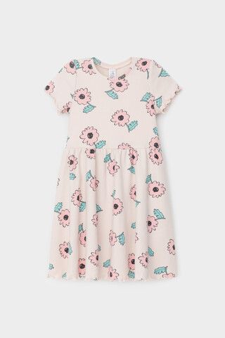 платье  для девочки  КР 5793-1/бежевый,нежный цветок к549