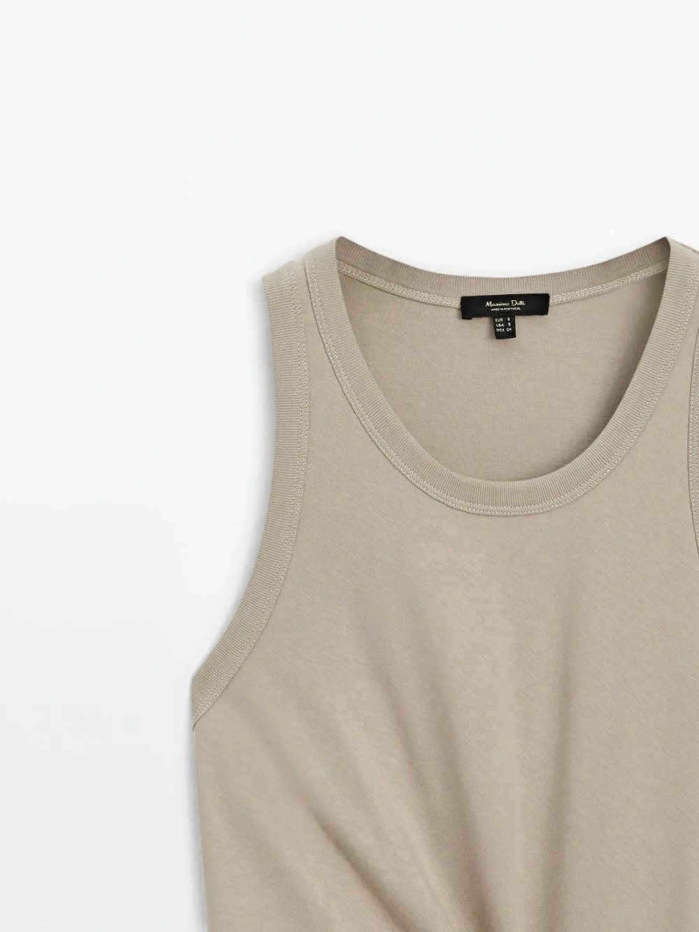 Massimo Dutti Платье миди с завязками, дымчатый