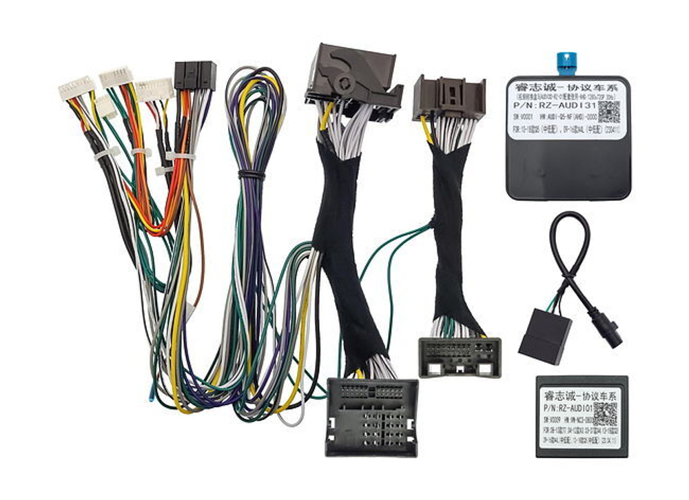 Комплект рамки с разъёмами 10" Audi Q5 2008-17 без джойстика MMI (поддержка штат. меню) - Car-Smart 9561-10A