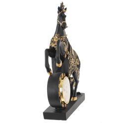 GAEM Фигурка декоративная "Лошадь" с часами (AAx1,н.п.), L23 W7 H33 см