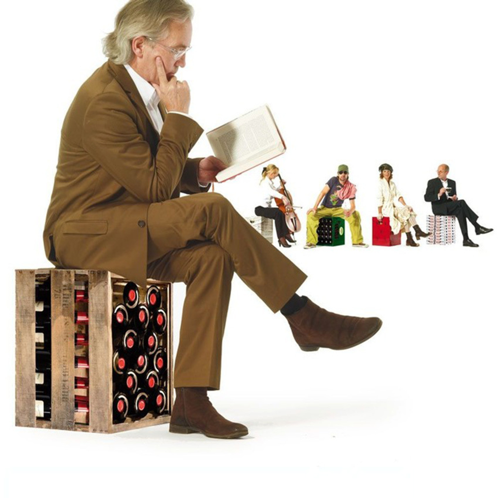 Табурет картонный edelzwicker, 32,5х32,5х44 см