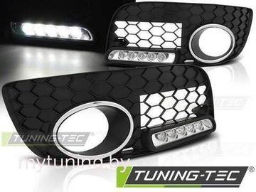 Дневные ходовые огни для Volkswagen Golf V GTI (03-09) Chrome с ПТФ