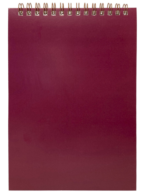 Блокнот А5 Workmate Для конференций, 60 листов, на гребне, бордовый