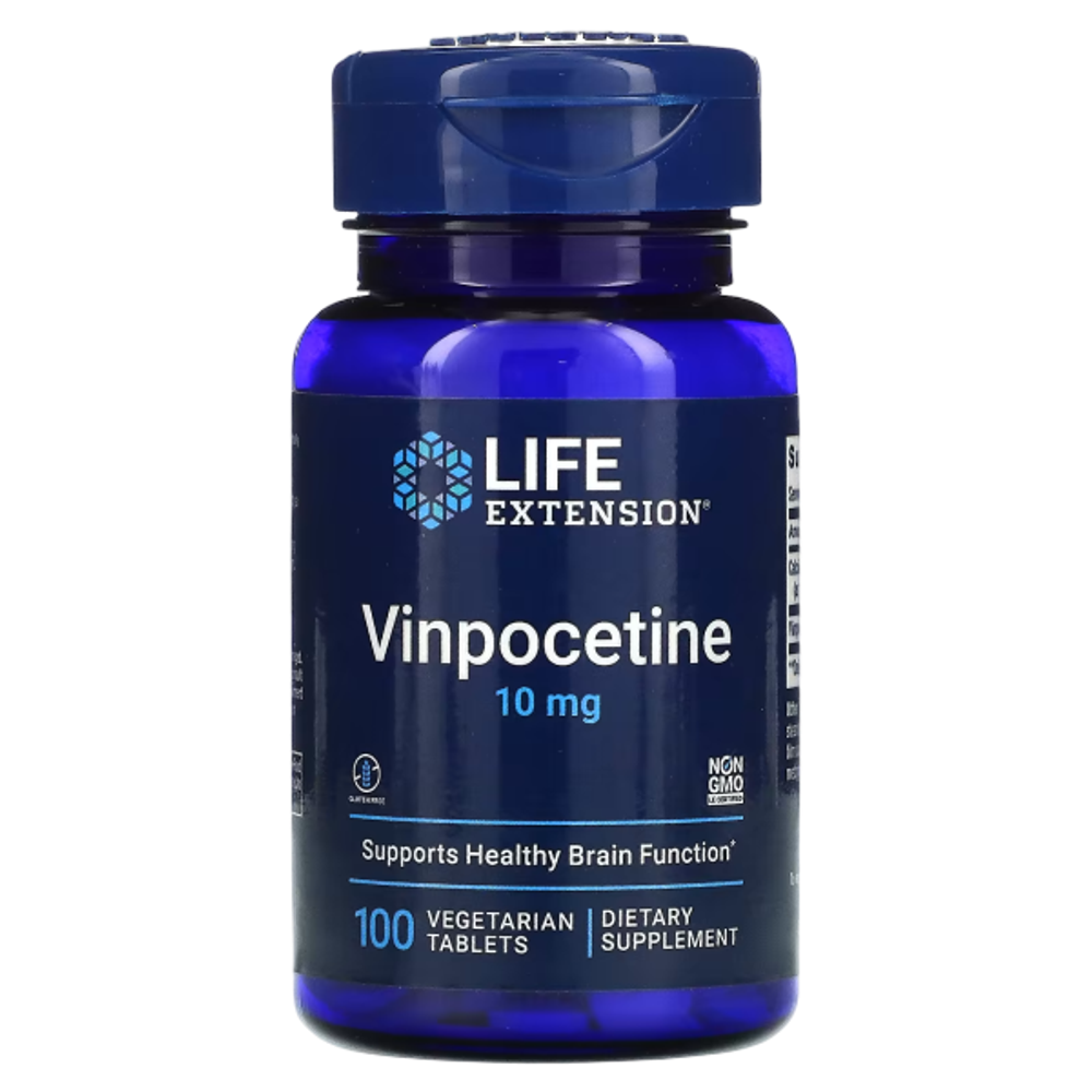 Life Extension Vinpocetine 10 mg 100 tablets , Винпоцетин