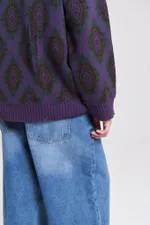 Свитер Idel История фиолетовый