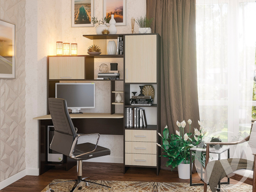 Стол компьютерный №6 (венге/дуб белфорт)