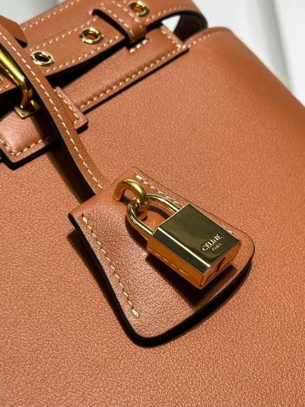 Сумки CELINE CONTI из натуральной телячьей кожи коричневый