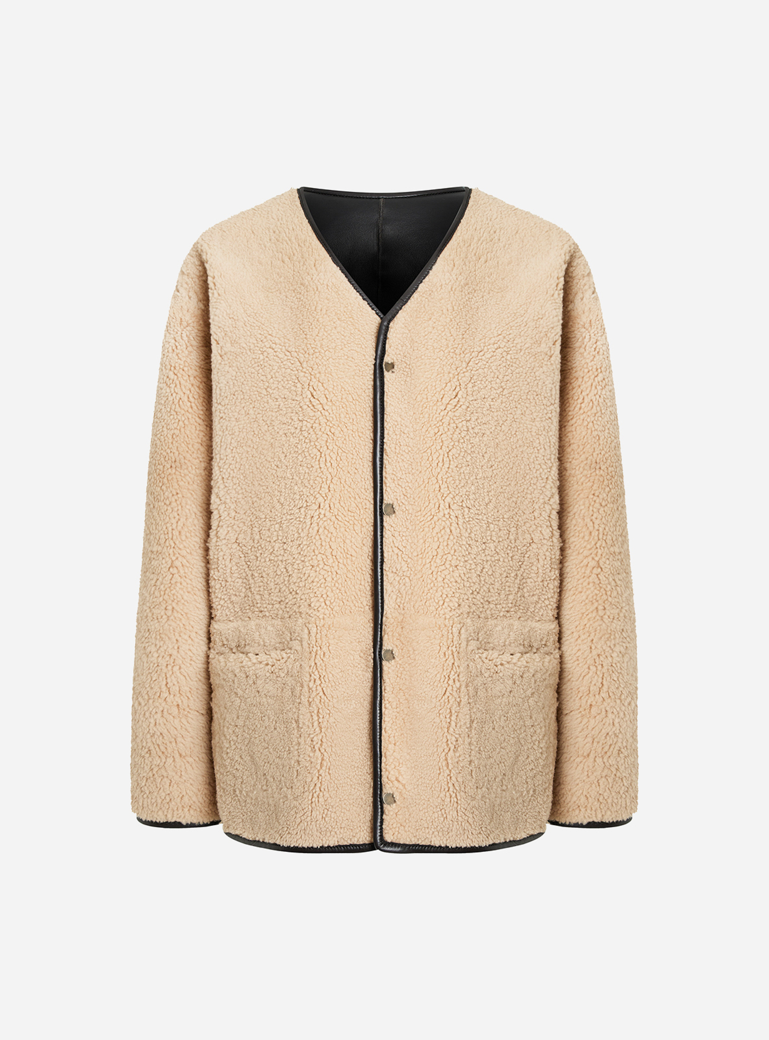 Двусторонняя дубленка Bohemian Minimalist Brown & Milk